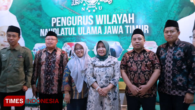 Kunjungan Fraksi PKB Jatim ke Kantor PWNU Jatim membahas beberapa program di DPRD Jatim, Selasa (12/11/2019). (Foto : Lely Yuana/TIMES Indonesia)