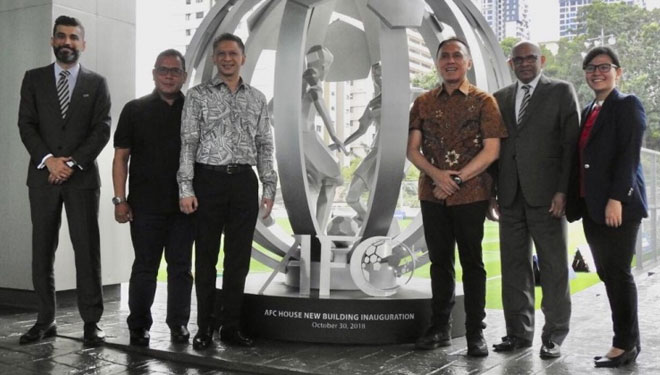 Pengurus PSSI bertemu dengan Sekjen AFC, Dato Windsor di Kuala Lumpur, Malaysia (Foto: PSSI for TIMES Indonesia)
