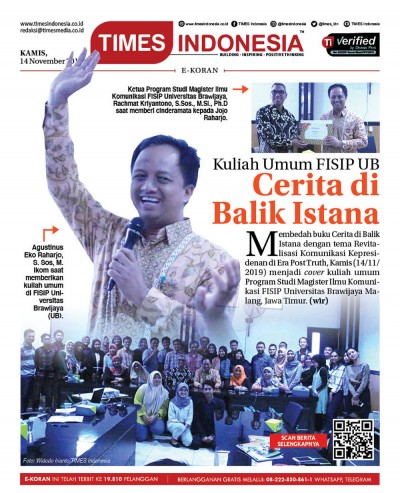 Edisi Kamis, 14 November 2019: E-Koran Medsos. Bacaan Positif Masyarakat 5.0