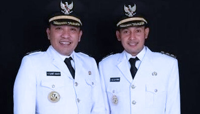 Bupati Sampang dan Wakil Bupati Sampang H Slamet Junaidi- H Abdullah Hidayat. (FOTO: Istimewa)