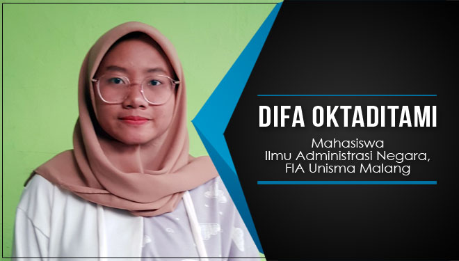 Difa Oktaditami (Mahasiswa Ilmu Administrasi Negara, FIA Unisma Malang), penulis resensi.