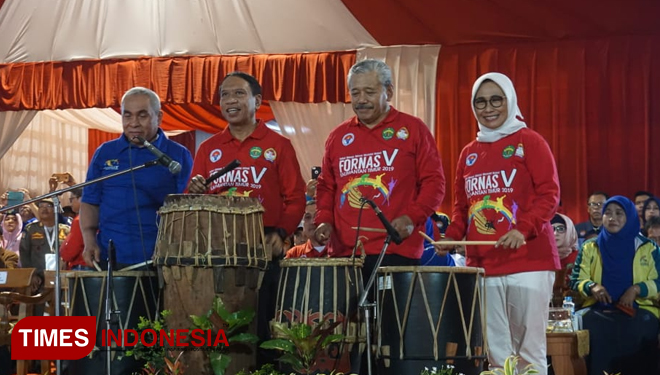 Wakil Ketua Komisi X, Hetifah Sjaifudian saat turut membuka Fornas (Foto: Luay For TIMES Indonesia)
