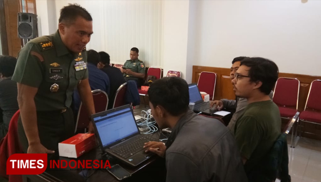 Kompetisi Komunitas Siber Indonesia (KKSI) di Makodam V /Brawijaya, Surabaya, Minggu (17/11/2019).(Foto : Istimewa)
