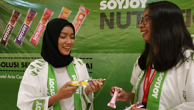 Soyjoy Nutritionist Gathering 2019 di Surabaya mengajak para nutritionist kenalkan manfaat pola hidup seimbang dan camilan sehat guna mencegah diabetes, Sabtu (16/11/2019).(Foto: Soyjoy)
