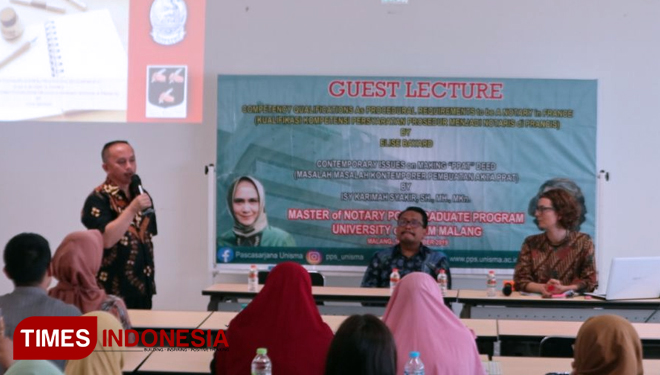 Sambutan Ketua Program Studi Kenotariatan, Dr. Sunardi, SH., M. Hum. (FOTO: AJP TIMES Indonesia)