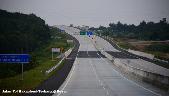 Ilustrasi Pembangunan Jalan tol Trans Sumatra (FOTO: Biro Komunikasi Publik Kementerian PUPR RI)
