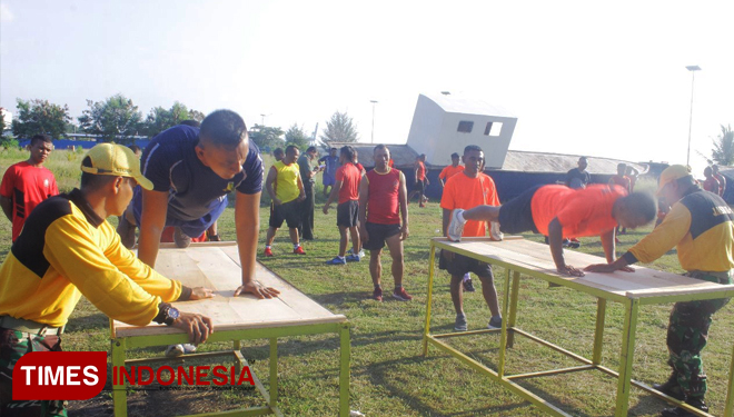 Suasana ujian Kesemaptaan A (FOTO: Penrem 152 for Times Indonesia)
