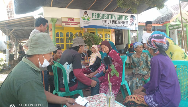 GUSDURian Peduli menggelar pengobatan gratis di desa Papringan, kecamatan Klakah, Kabupaten Lumajang Minggu dan Senin  (17-18/11/2019). (FOTO: GUSDURian Peduli)