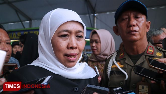 Foto : Gubernur Jatim Khofifah Indar Parawansa. (FOTO: Lely Yuana/Dok. TIMES Indonesia)