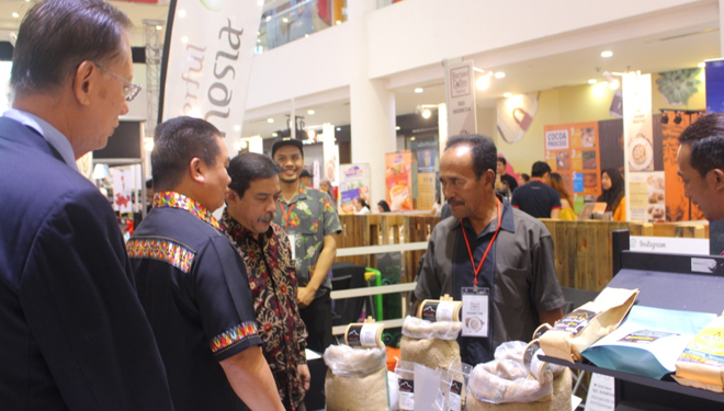 Kopi BRK dipamerkan dalam Borneo Coffe Festival di Malaysia. (FOTO: BRK)