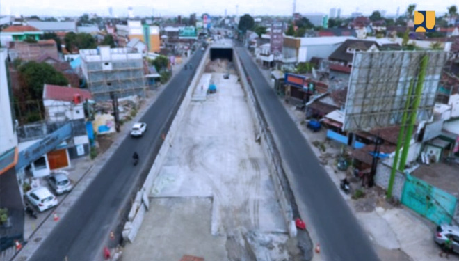 Ilustrasi Proyek underpass Kentungan dan underpass New Yogyakarta International Airport (NYIA). (FOTO: Biro Komunikasi Publik Kementerian PUPR RI)