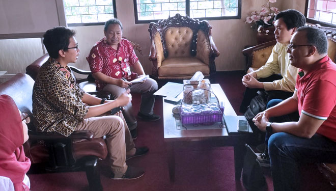 Pertemuan antara perwakilan Polbangtan Malang dan PT Prestani Tani Nusantara, Selasa (19/11/2019) di kampus 1 Bedali, Lawang. (FOTO: Humas Polbangtan Malang for TIMES Indonesia)
