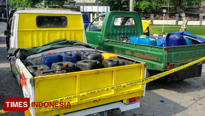 Barang bukti berupa mobil yang berhasil diamankan Polres Bondowoso (FOTO: Moh Bahri/TIMES Indonesia)