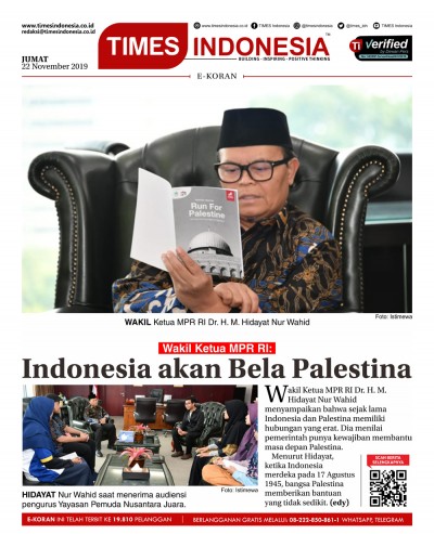 Edisi Jumat, 22 November 2019: E-Koran Medsos. Bacaan Positif Masyarakat 5.0