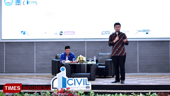 Pemaparan materi oleh Wakil Gubernur Jawa Timur Emil Elestianto Dardak
