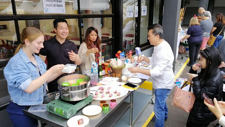 Indonesian corner at Open Day NSW School of Languages, Sydney, Australia. (Picture by: KJRI Sydney for TIMES Indonesia)