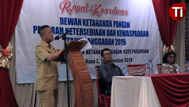 Rapat koordinasi Dewan Ketahanan Pangan (DKP) Program Ketersediaan dan Kewaspadaan 2019. Kegiatan ini dilaksanakan di Ruang Pertemuan Nikmat Rasa 2, Selasa (26/11). (FOTO: AJP TIMES Indonesia)
