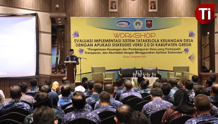 Wakil Bupati Moh Qosim saat memberikan sambutan pembukaan workshop (Foto: Akmal/TIMES Indonesia)