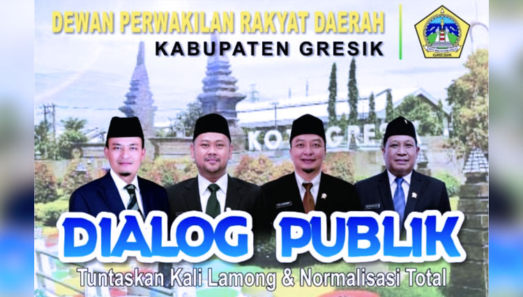 Dialog publik digelar DPRD Gresik untuk mencari solusi masalah Kali Lamong (Foto: Istimewa)