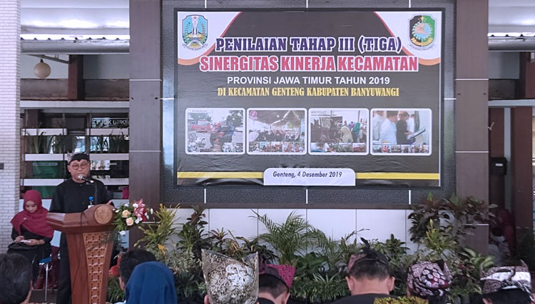 Tim Penilaian Sinergitas Kinerja Kecamatan Provinsi Jawa Timur Tahun 2019 Memutuskan Kecamatan Genteng, Banyuwangi Lolos Lima Besar (Foto: Istimewa)