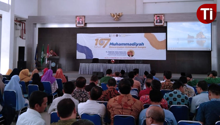Milad 107 Muhammadiyah di hall Sang Pencerah Kampus 1 UMG, Selasa (03/12/2019). (FOTO: Humas UMG - Abdurrahman Faris/AJP TIMES Indonesia)