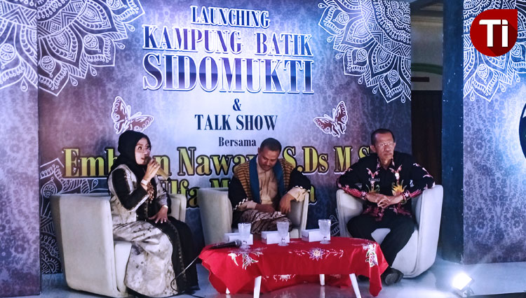 Rangkaian acara launching kampung batik Sidomukti dan talkshow di Magetan, Kamis (5/12/2019). (FOTO: M Kilat Adinugroho/TIMES Indonesia)