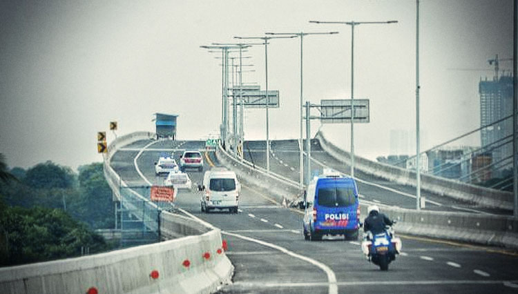 Jalan Tol Layang Jakarta-Cikampek (Foto: Setkab RI for TIMES Indonesia)