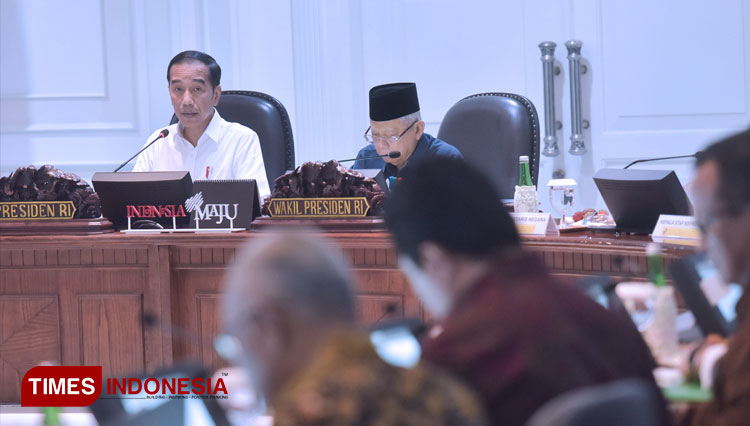 Presiden RI Joko Widodo memimpin rapat terbatas di Istana Negara (FOTO: Setkab RI for TIMES Indonesia)