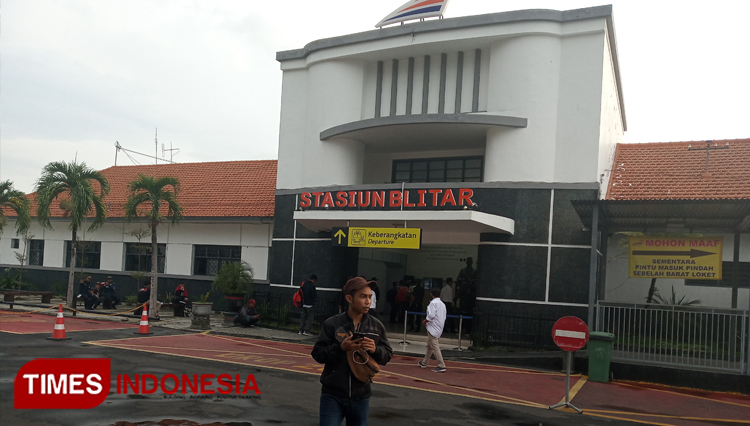 Stasiun Blitar di Jalan Mastrip Kota Blitar (Foto: Sholeh/TIMES Indonesia) 