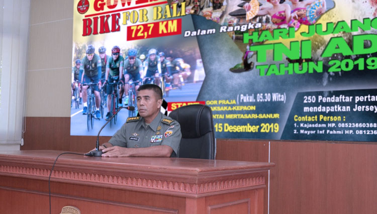 Yuk Ramaikan Gowes Bike For Bali 72,7 K Kodam IX Udayana