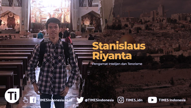 Stanislaus Riyanta, pengamat intelijen dan terorisme. (Grafis: Dena/TIMES Indonesia)