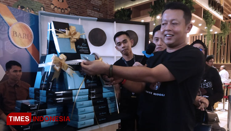 The grand launching of Brownies Cokro at the official Bluder Cokro factory outlet Madiun. (Picture by: Yupi Apridayani/TIMES Indonesia)