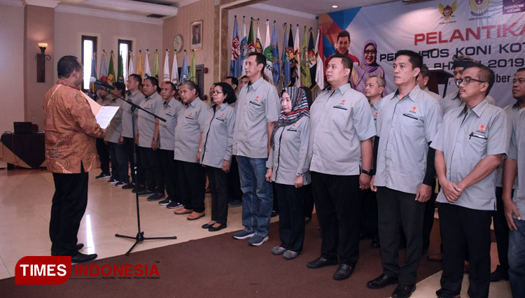 Ketua Koni Jawa Timur Lantik Pengurus Koni Kota Kediri