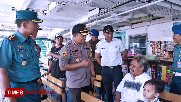 Kapolresta Banyuwangi Cek Kapal Penyeberangan Ketapang-Gilimanuk ...