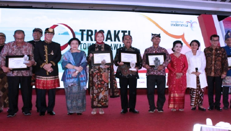 Pemberian penghargaan Trisakti Tourism Awards 2019 di Jakarta. (FOTO: Istimewa)