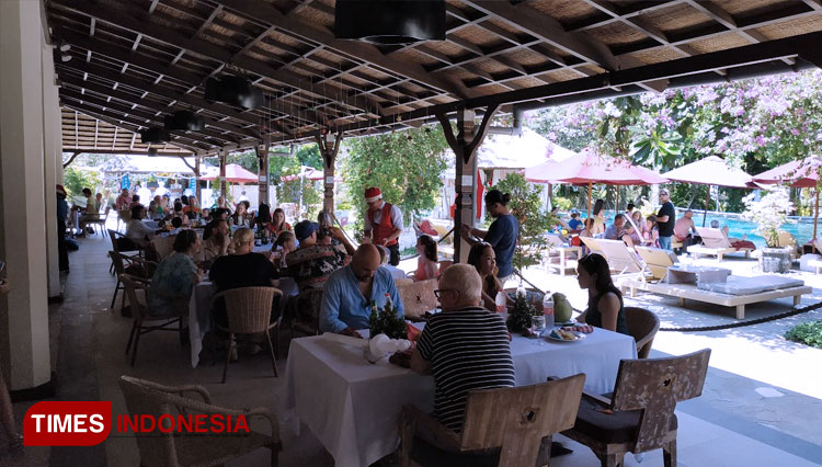 Novotel Nusa Dua yang menyajikan beragam menu Nusantara dan International dalam Magic Christmas, perayaaan Natal 2019.(Foto: Imadudin M/TIMES Indonesia)