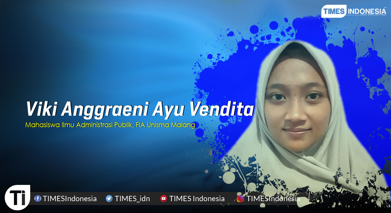 Viki Anggraeni Ayu Vendita (Mahasiswa Ilmu Administrasi Publik, FIA Unisma Malang), penulis resensi.