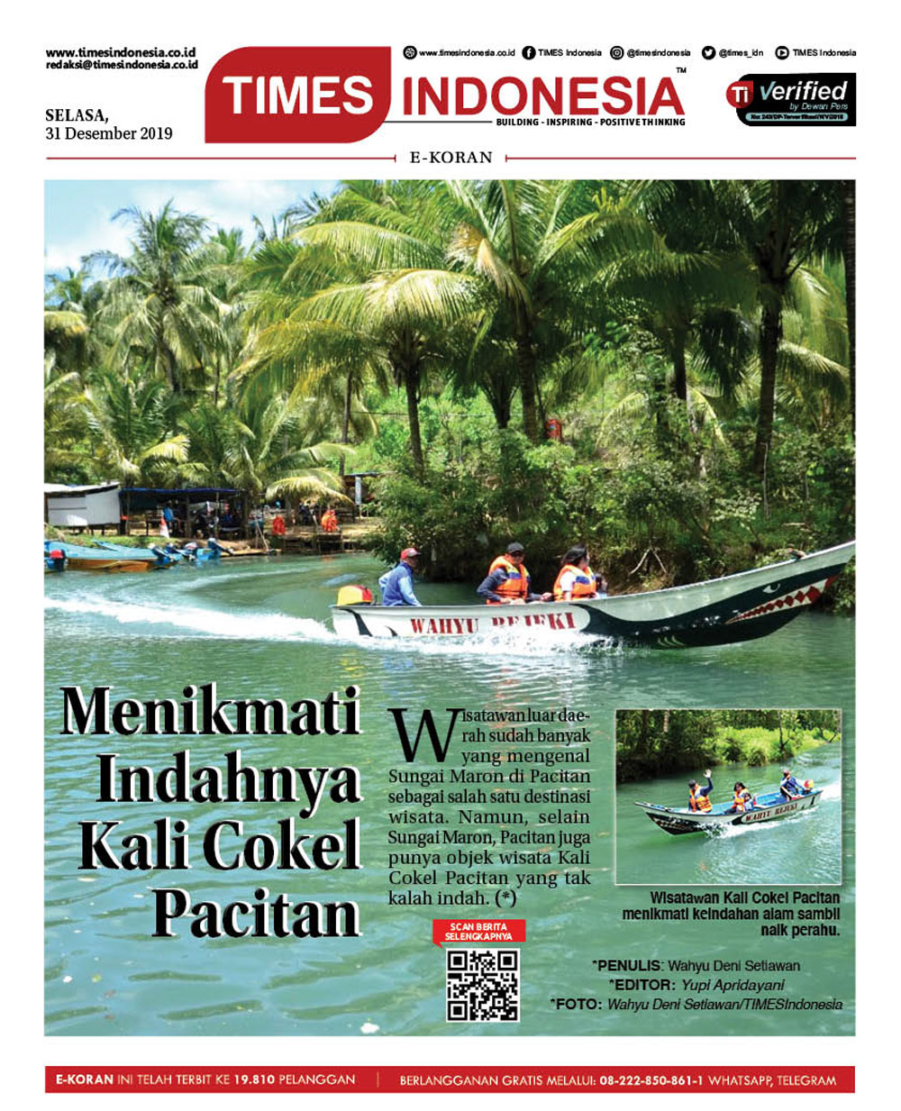 Menikmati Pemandangan Eksotis Kali Cokel Pacitan Times Indonesia
