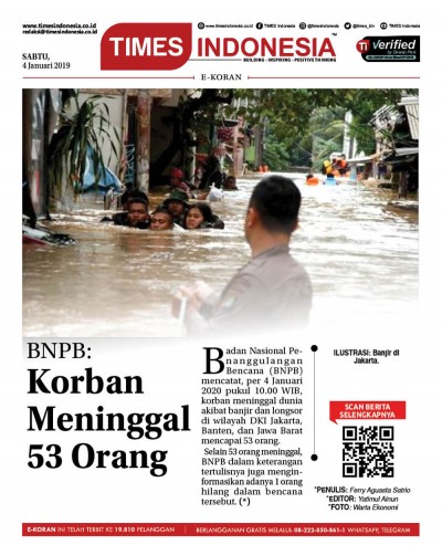 Edisi Sabtu, 4 Januari 2020: E-Koran Medsos. Bacaan Positif Masyarakat 5.0 