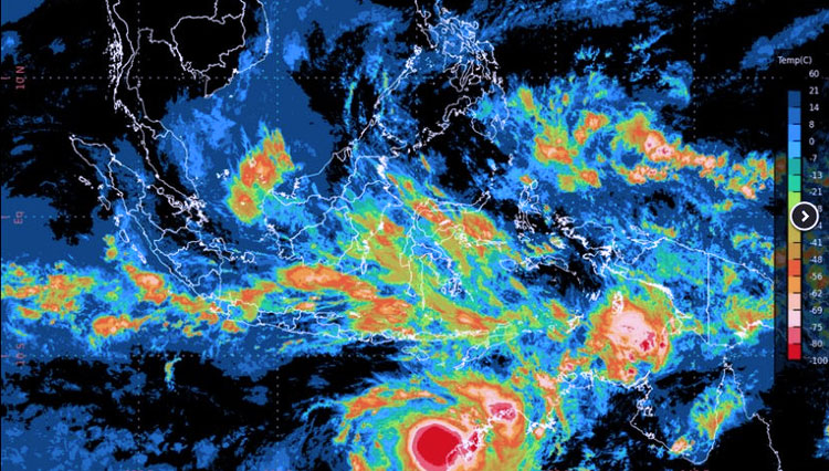 Kemendagri Ingatkan Potensi Bibit Siklon Tropis 94W di Sumba Timur  