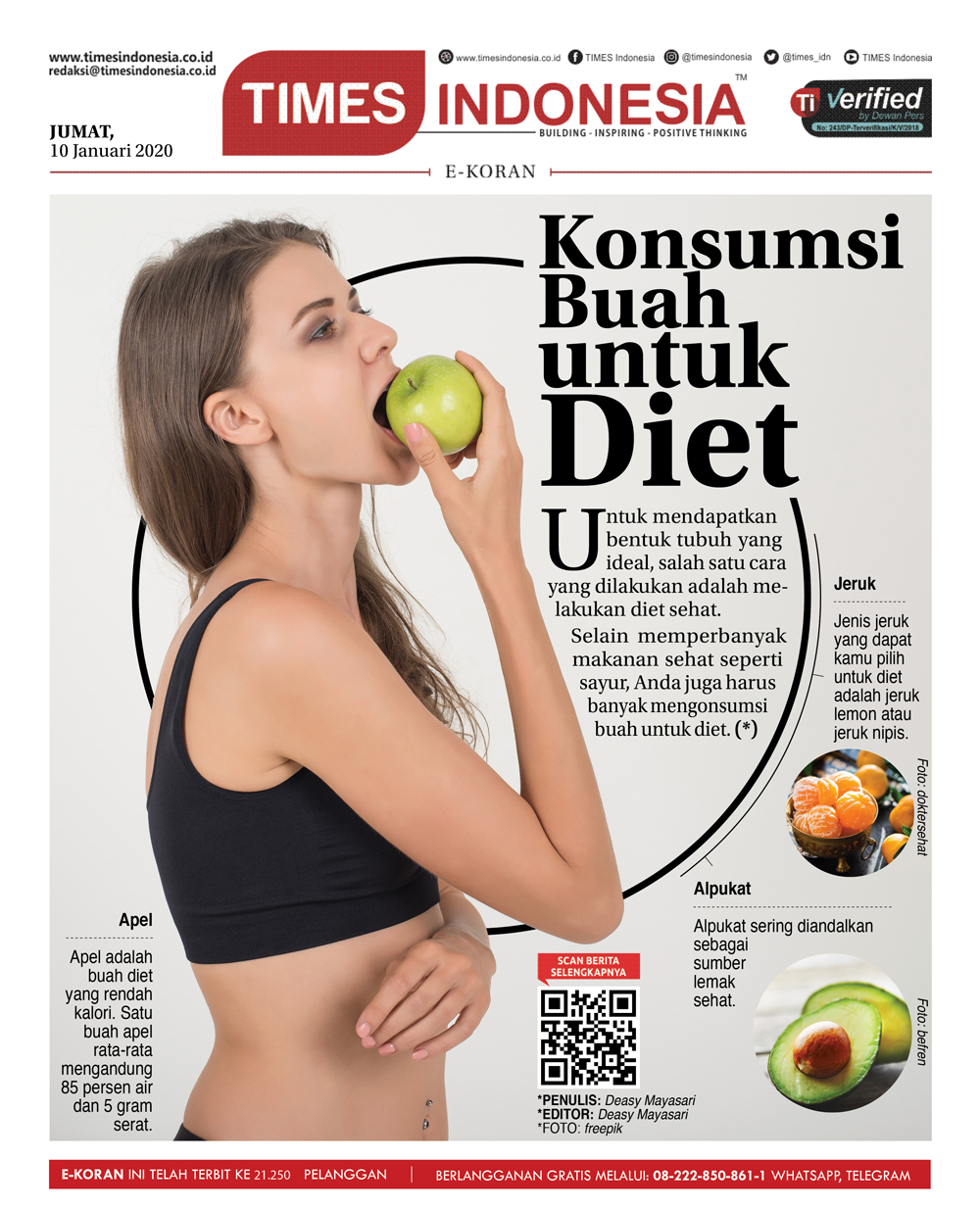 Ingin Memiliki Tubuh Langsing Konsumsi Buah Untuk Diet Ini Times Indonesia