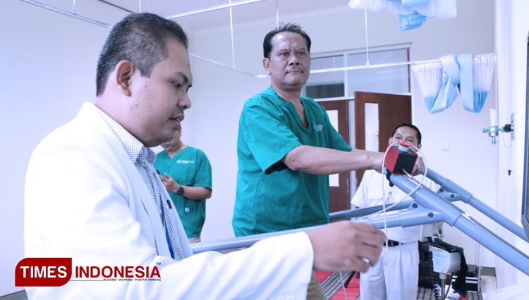 Treadmill test baru milik RSUD dr Hardjono Ponorogo. (Foto: Marhaban/TIMES Indonesia)