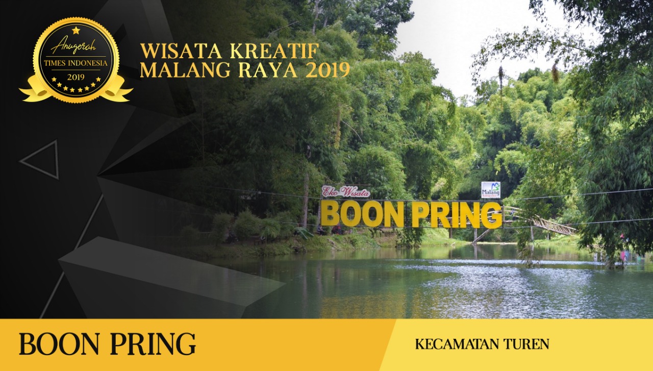 Boon Pring raih Anugerah TIMES Indonesia kategori wisata kreatif Malang Raya. (Grafis: Dena/TIMES Indonesia)