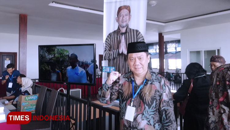 Gunadi Handoko saat mengikuti konvensi di Malang Jejeg. (FOTO:Binar Gumilang/TIMES Indonesia)