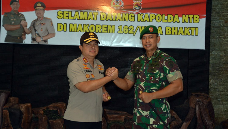 Kapolda NTB Irjen Pol Tomsi Tohir Sambangi Korem 162/WB, Ada Apa?