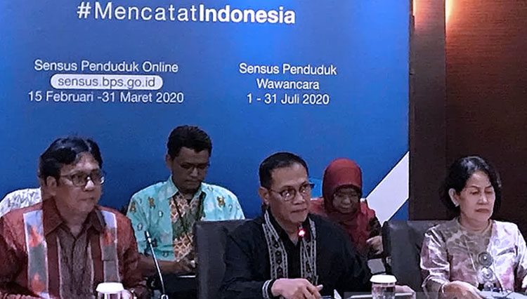 Kepala Badan Pusat Statistik Suhariyanto saat menggelar konferensi pers di Jakarta, Rabu. (FOTO: Antaranews.com)