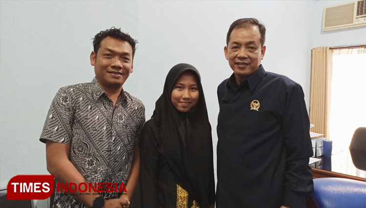 Ditemani Teddy UT, Diyah Safira Mohon Doa Restu Pemerintah Daerah Banyuwangi