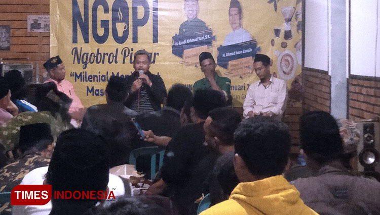 Ngopi Bareng Milenial Gresik, Wakil Rakyat Dicurhati Masalah Lapangan Kerja