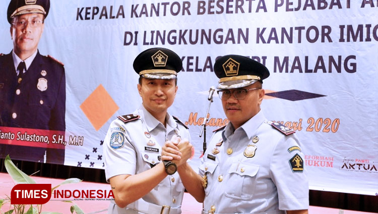 Ramdhani Resmi Gantikan Novianto sebagai Kepala Kantor Imigrasi Kelas I TPI Malang