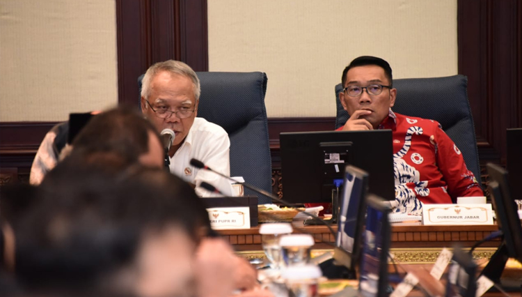 Menteri PUPR RI, Gubernur dan Kepala Daerah di Jabar Bahas Rencana Aksi Penanggulangan Bencana